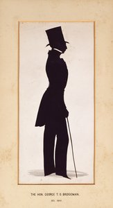 The Hon. George Bridgeman, silhouet door een onbekende kunstenaar, 1842 door English School